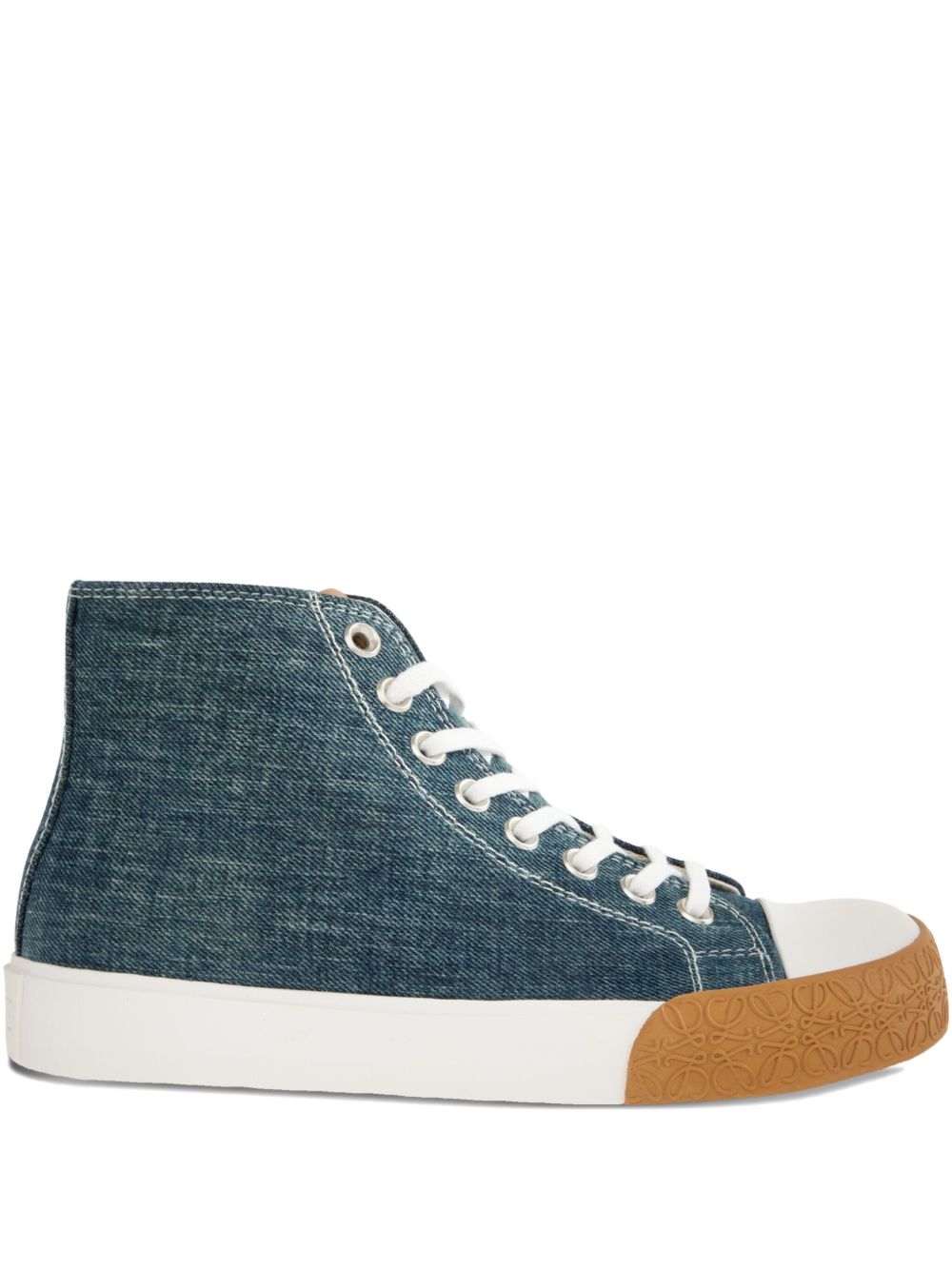 Loewe Paula's Ibiza Men Bloc Denim Sneakers LOEWE