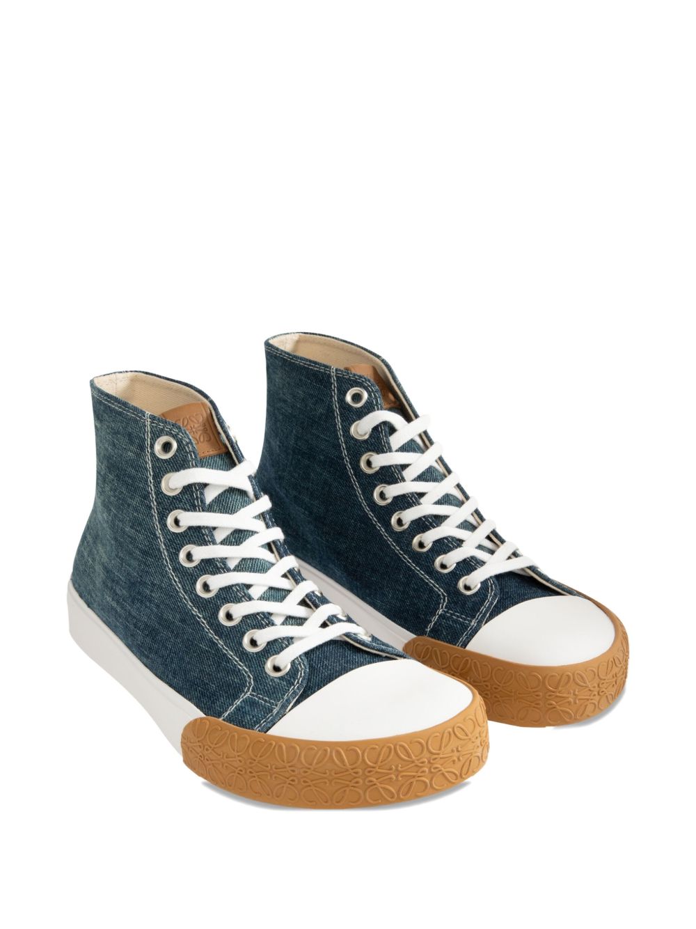 Loewe Paula's Ibiza Men Bloc Denim Sneakers LOEWE