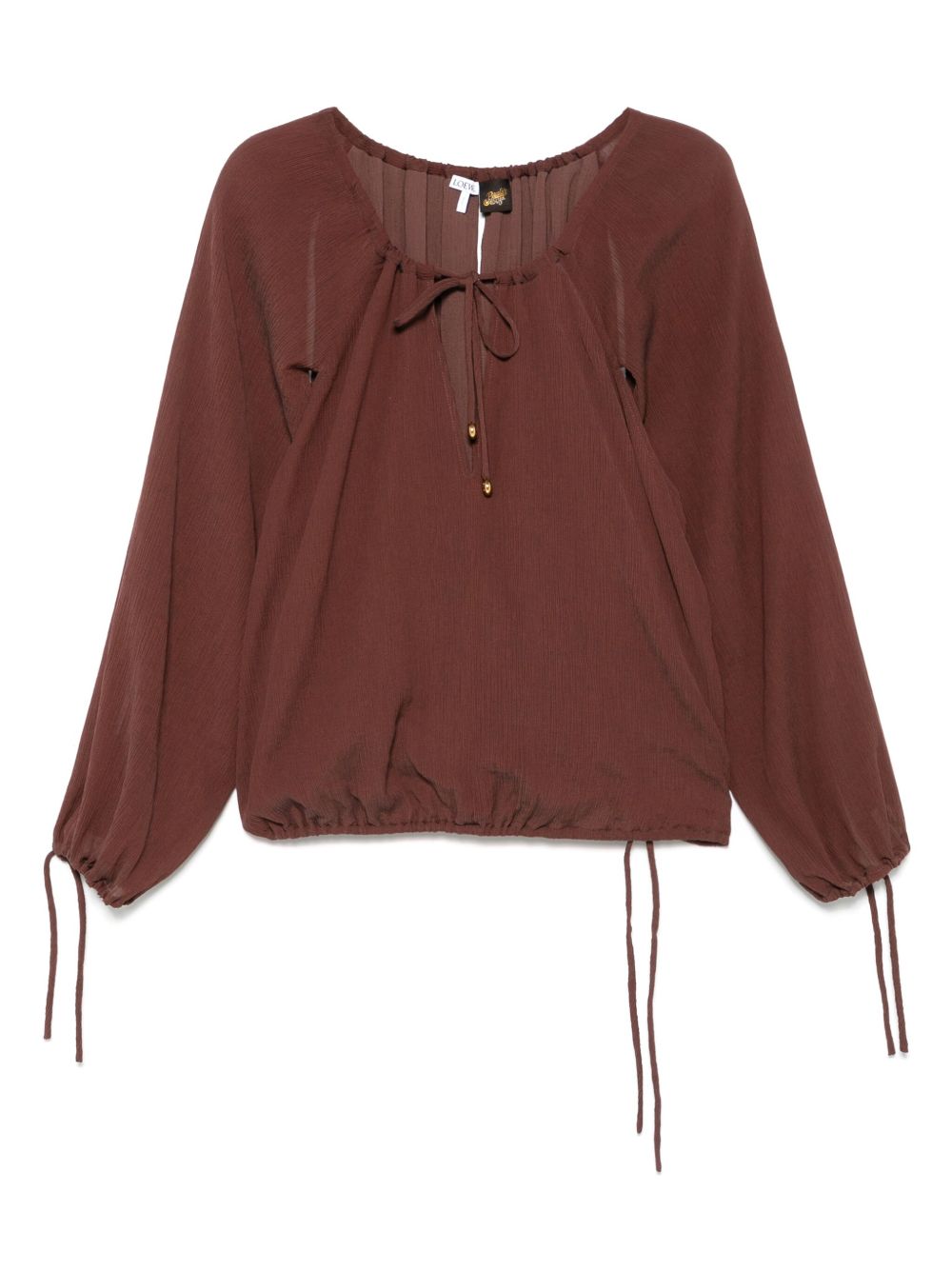 Loewe Paula's Ibiza Women Cotton And Silk Blend Blouse LOEWE