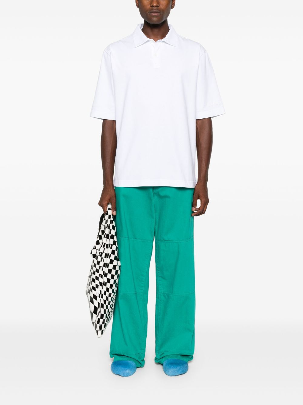 Marni Men Logo Cotton Polo Shirt MARNI