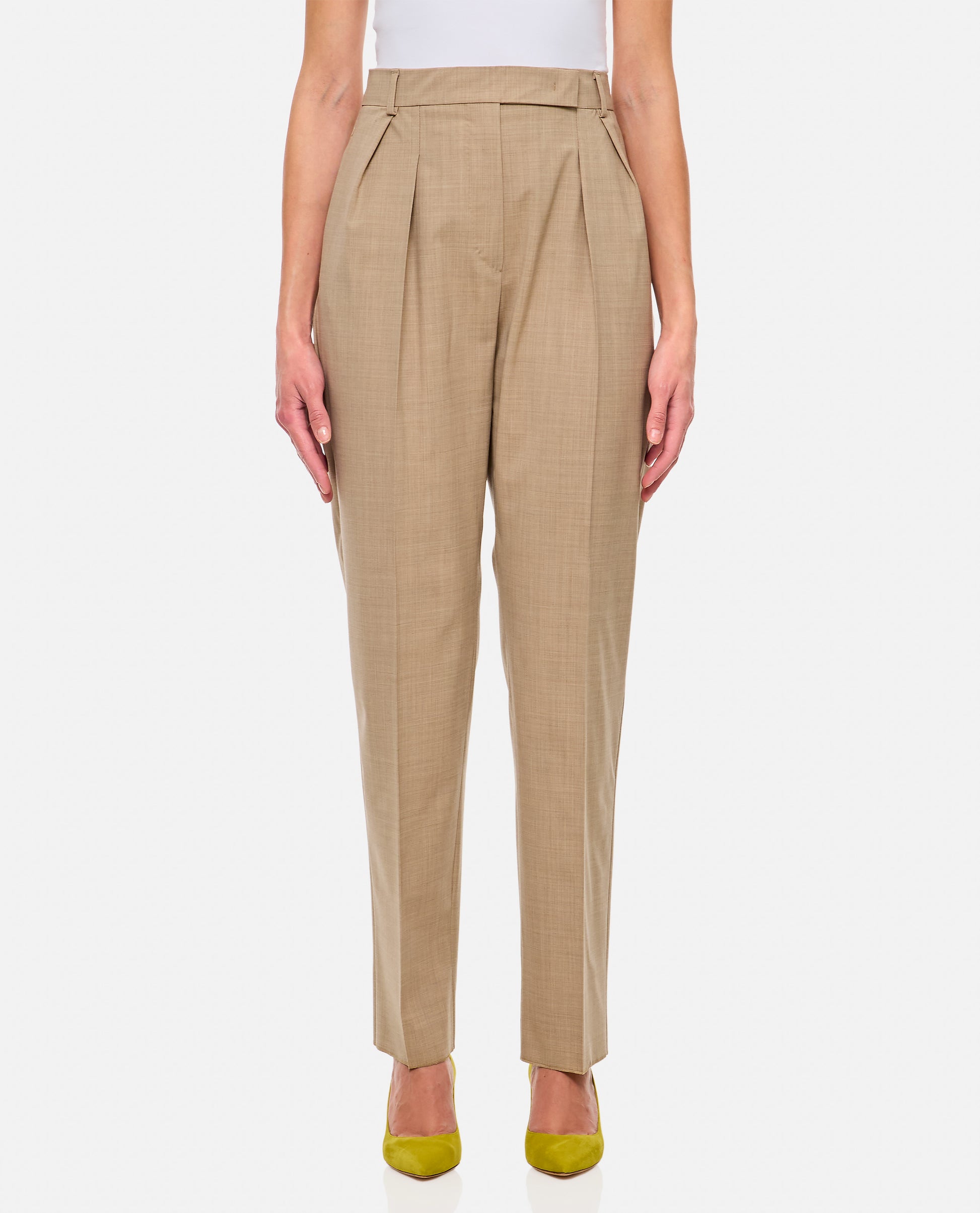 Max Mara Women Finale High Waist Trousers With Sartorial Pinces MAX MARA