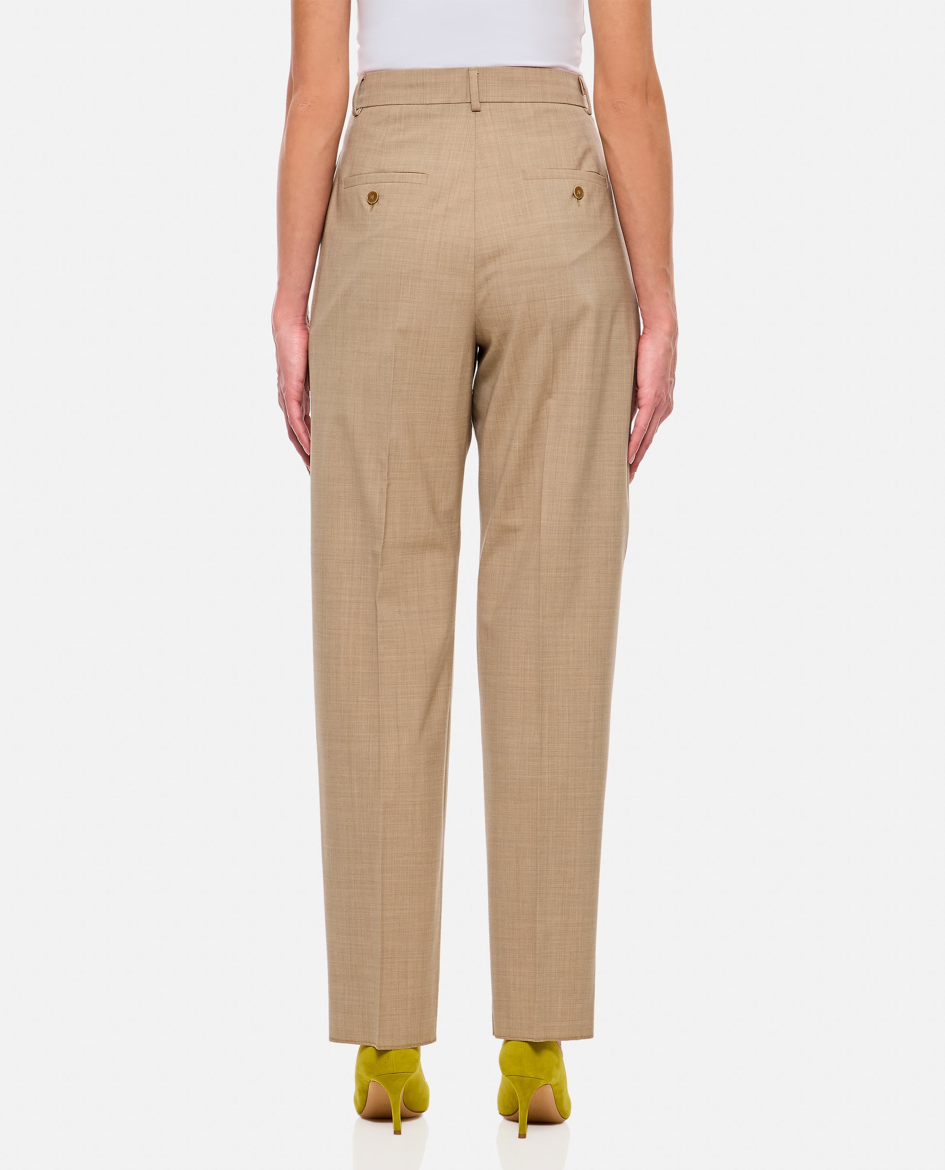 Max Mara Women Finale High Waist Trousers With Sartorial Pinces MAX MARA
