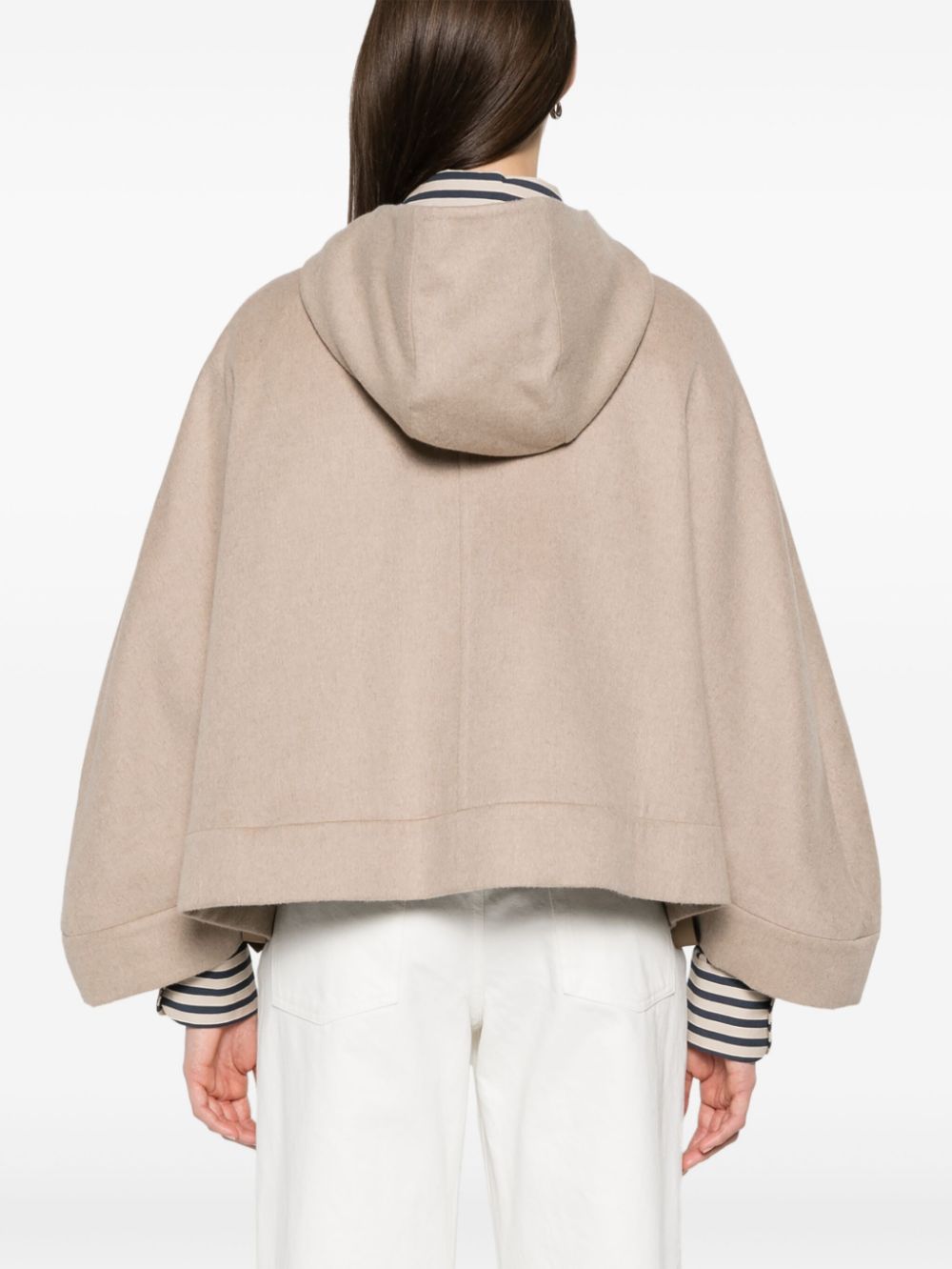Max Mara Women Wool Hooded Cape MAX MARA