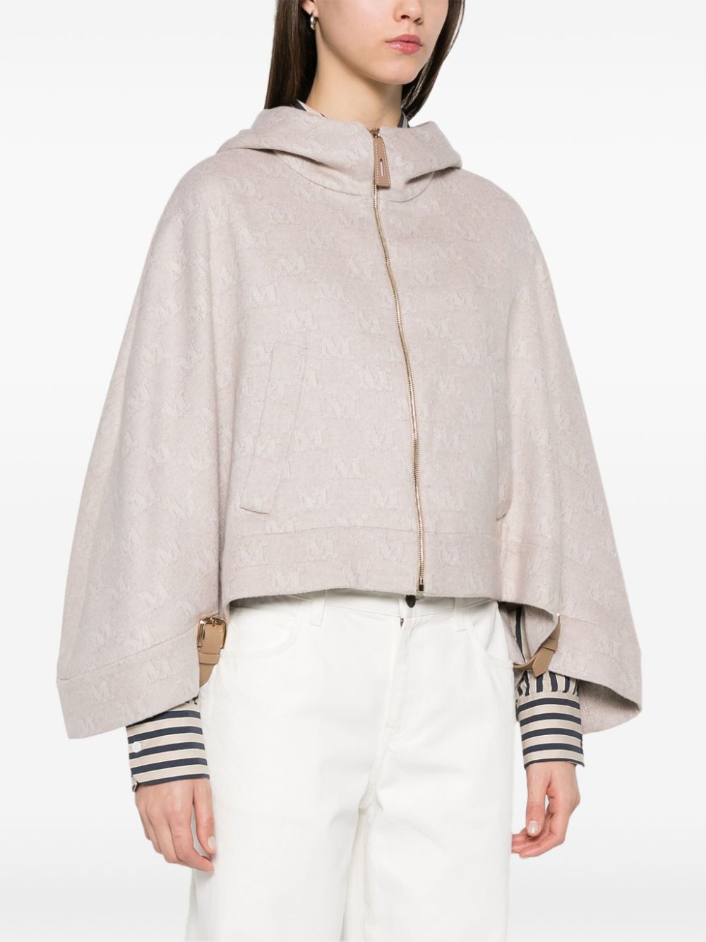 Max Mara Women Wool Hooded Cape MAX MARA