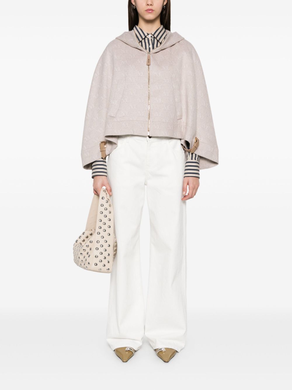 Max Mara Women Wool Hooded Cape MAX MARA