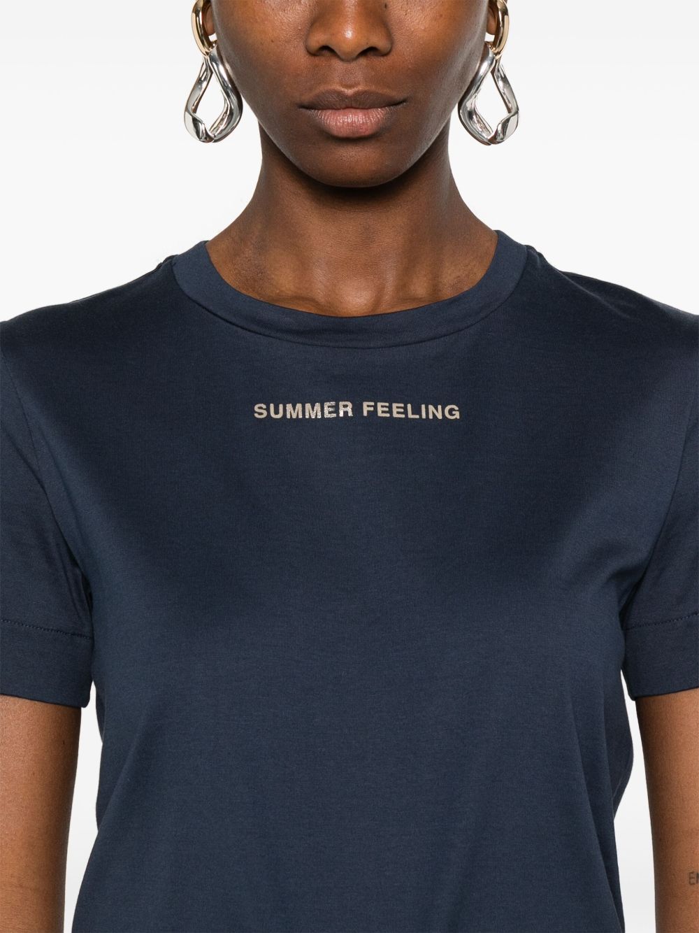 'S Max Mara Women Logo Cotton T-Shirt S MAX MARA