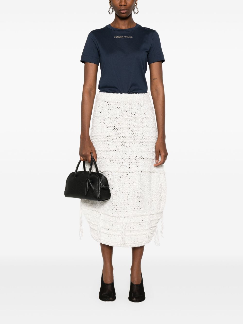 'S Max Mara Women Logo Cotton T-Shirt S MAX MARA