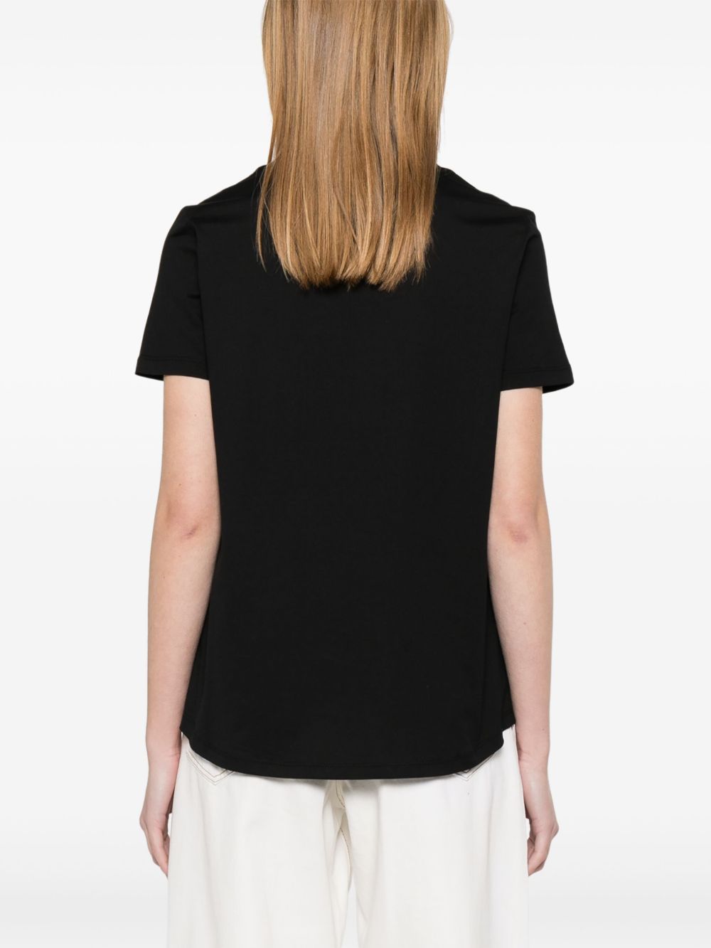 'S Max Mara Women Embroidered Cotton T-Shirt S MAX MARA