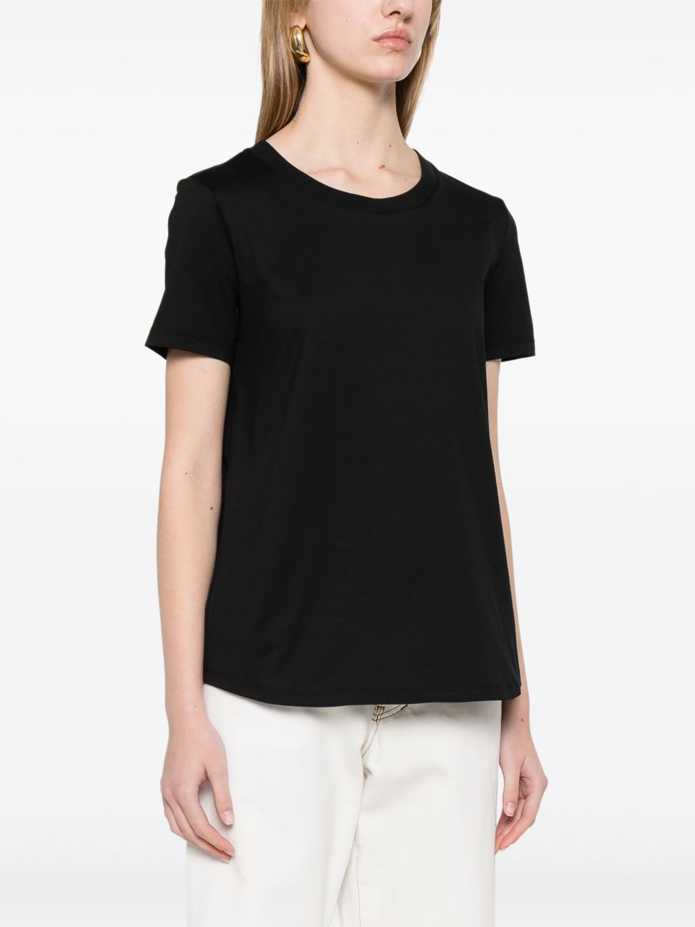 'S Max Mara Women Embroidered Cotton T-Shirt S MAX MARA