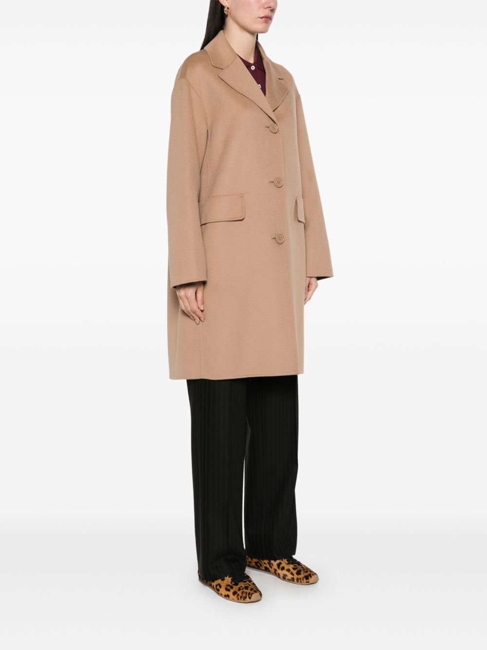 'S Max Mara Women Wool Single-Breasted Coat S MAX MARA