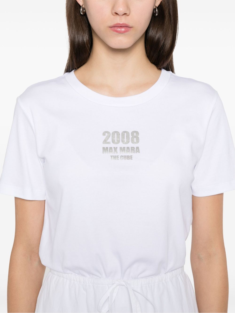'S Max Mara Women Logo Cotton T-Shirt S MAX MARA