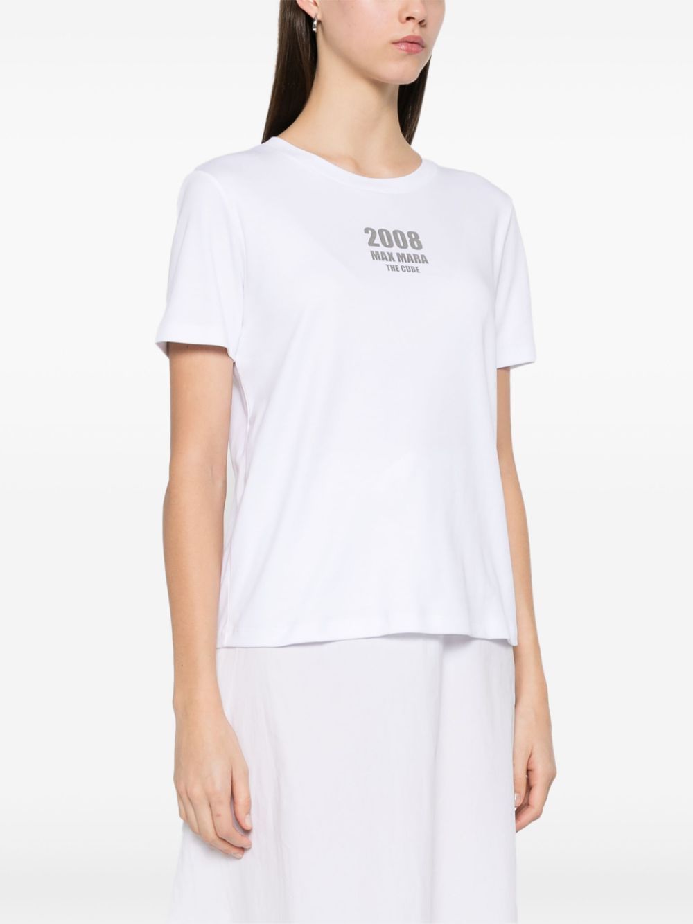 'S Max Mara Women Logo Cotton T-Shirt S MAX MARA