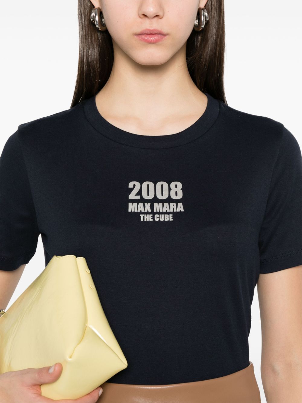 'S Max Mara Women Logo Cotton T-Shirt S MAX MARA