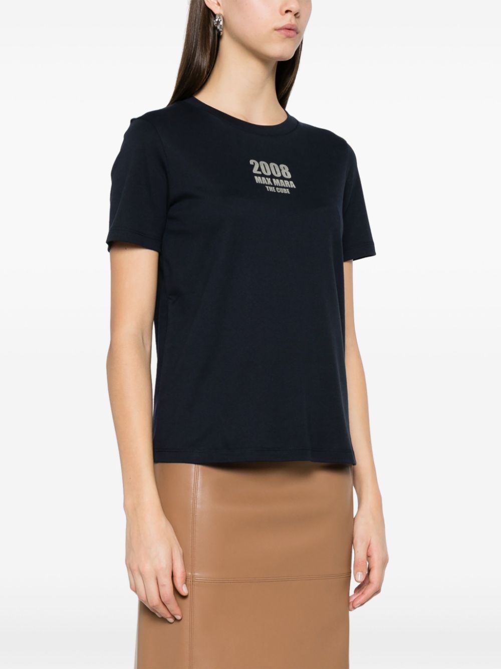 'S Max Mara Women Logo Cotton T-Shirt S MAX MARA