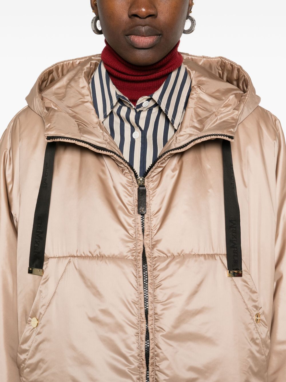 Max Mara The Cube Women Short Hooded Down Jacket MAX MARA THE CUBE