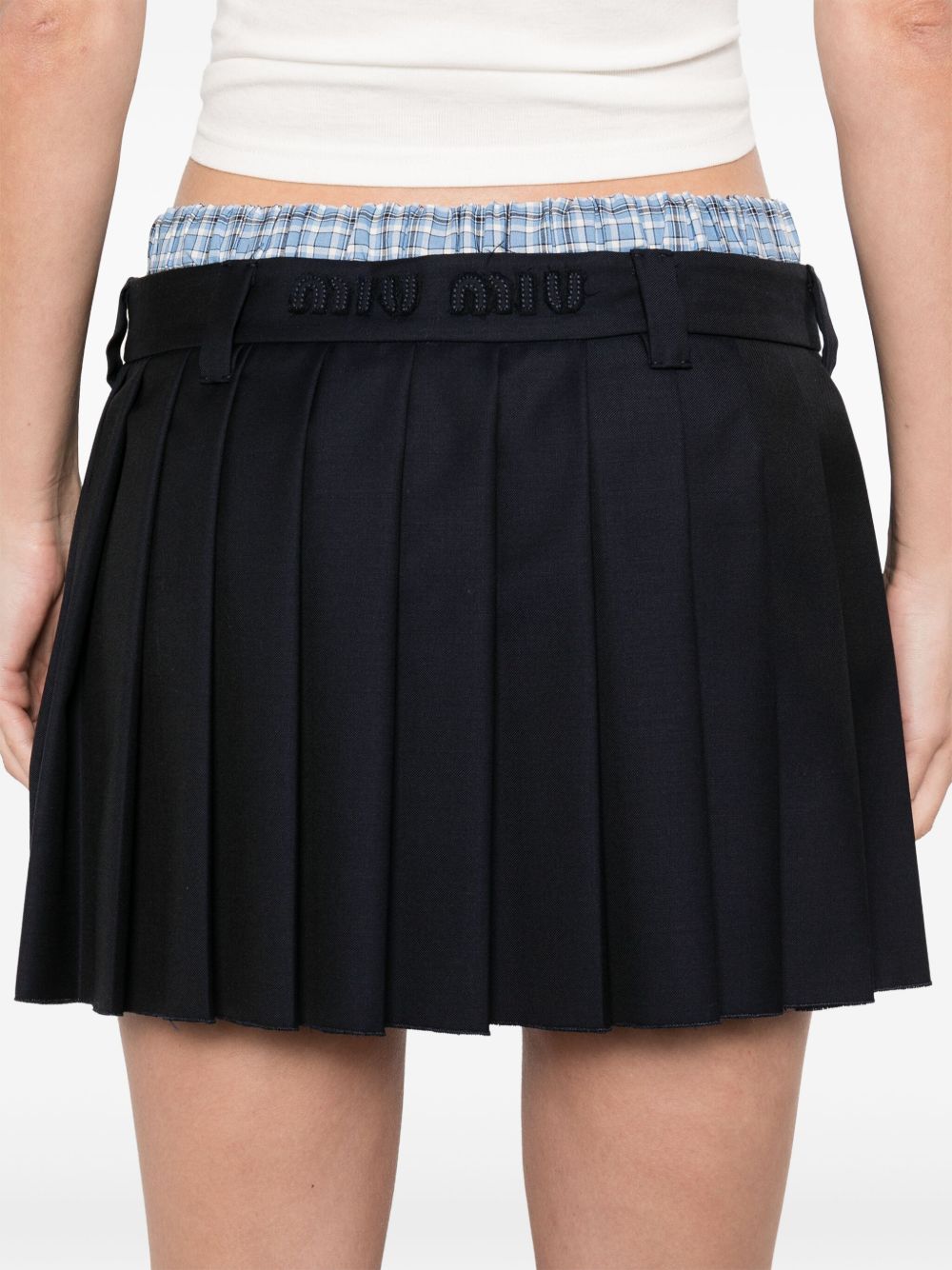 Miu Miu Women Pleated Mini Skirt