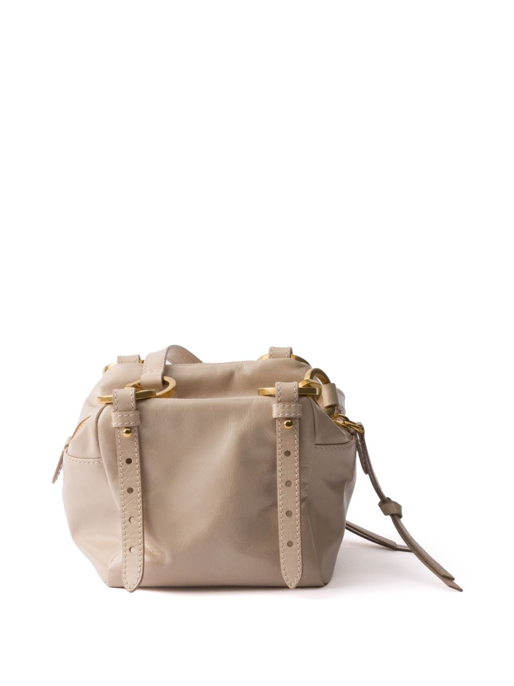 Prada Women Prada Dangle Mini Leather Bucket Bag PRADA