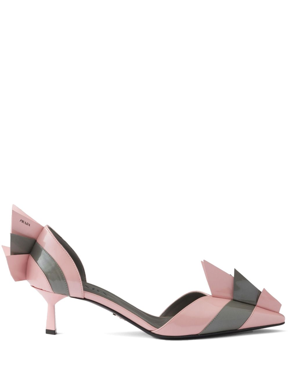 Prada Women Patent Leather Bicolor Pumps PRADA