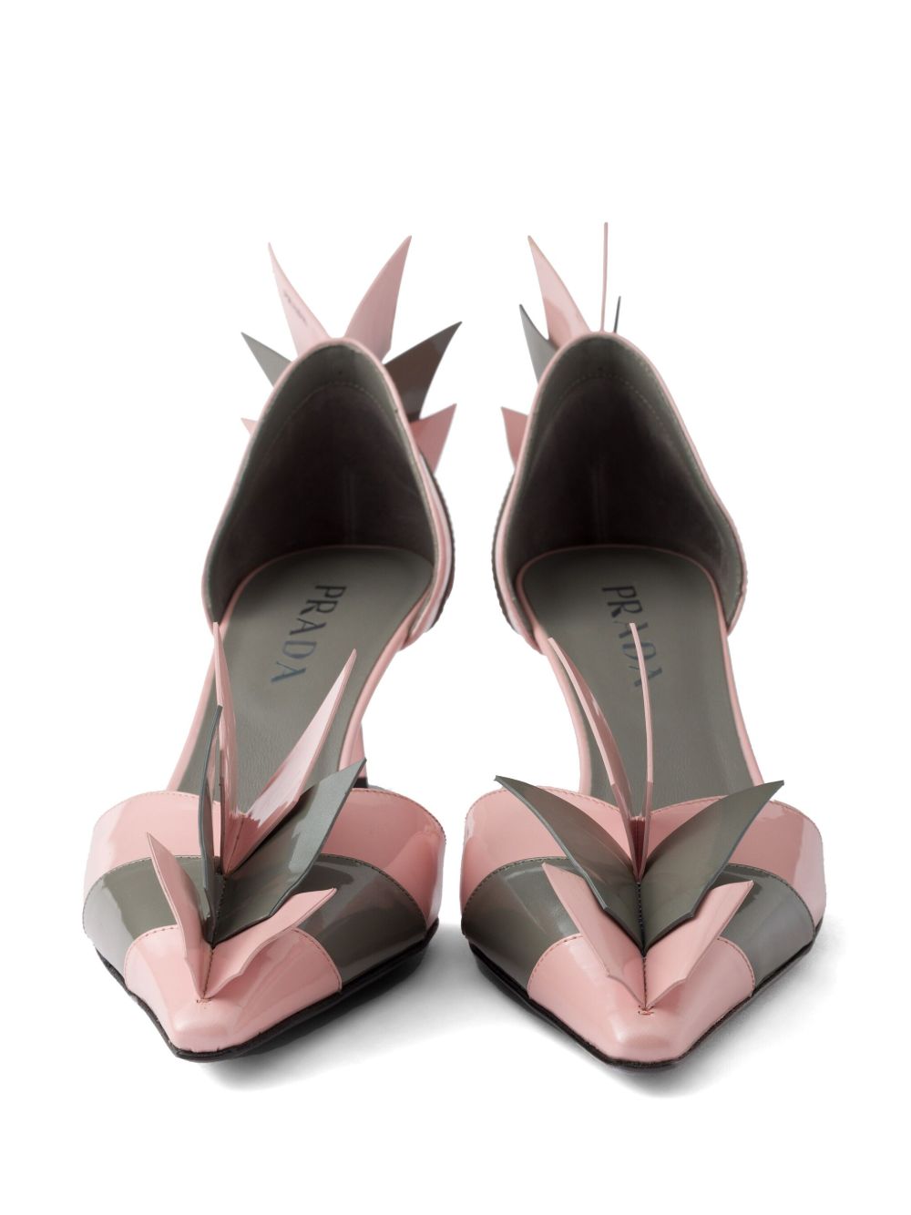 Prada Women Patent Leather Bicolor Pumps PRADA