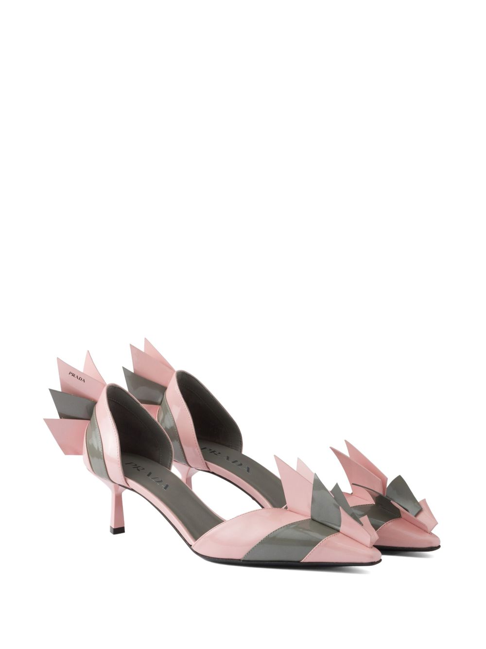 Prada Women Patent Leather Bicolor Pumps PRADA