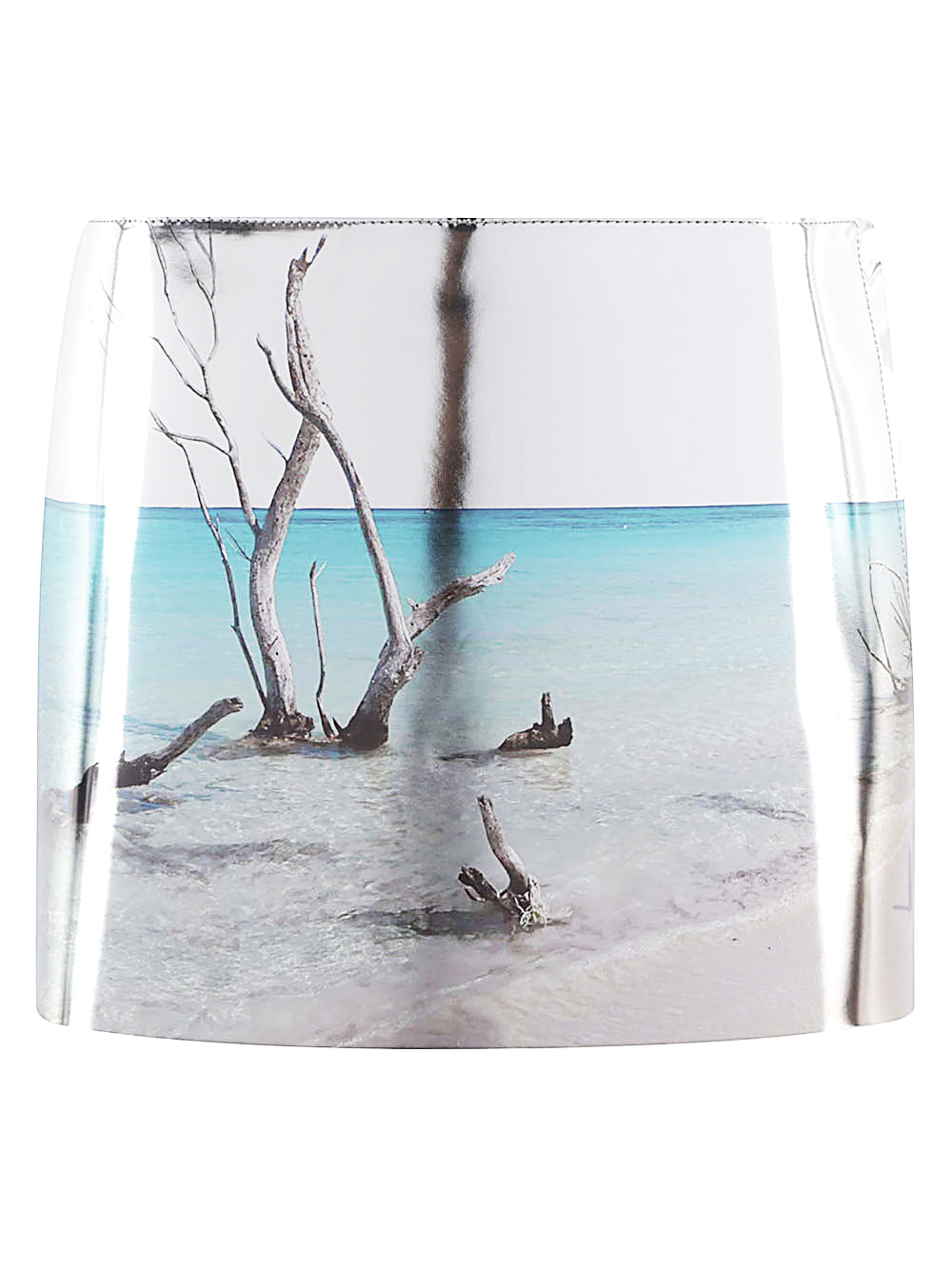 Prada Women Printed Leather Mini Skirt PRADA