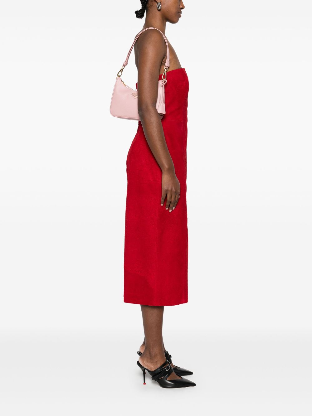 Prada Women Re-Edition Leather Shoulder Bag PRADA