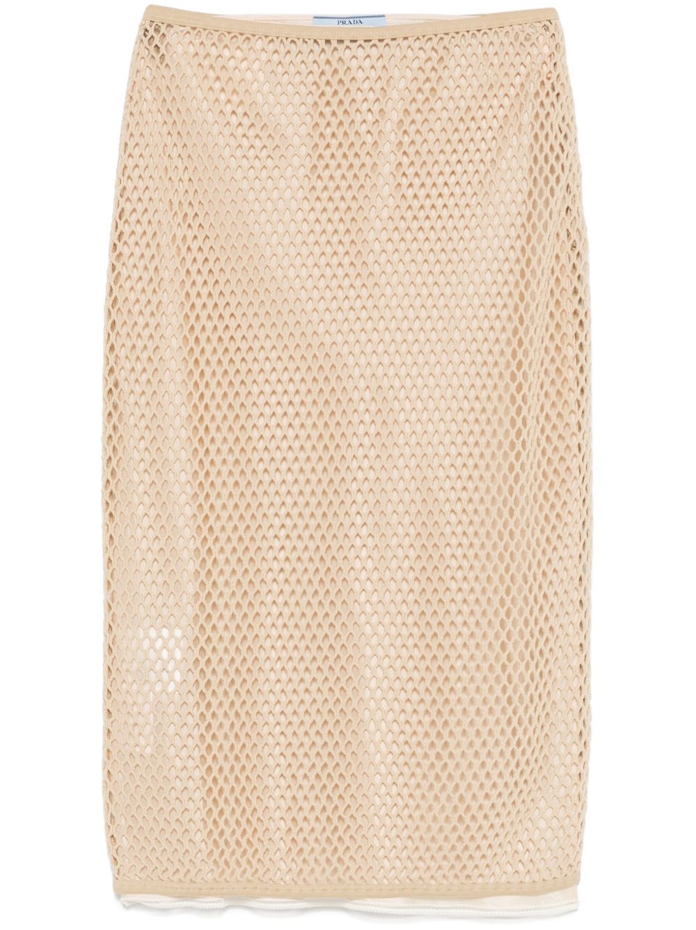 Prada Women Open-Knit Midi Skirt PRADA
