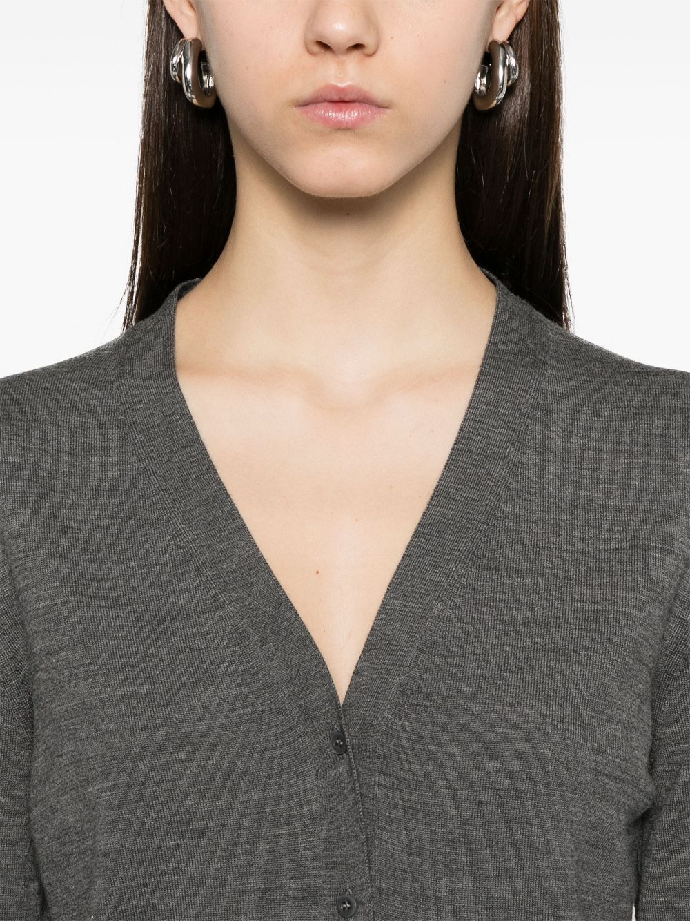 Prada Women Wool V-Necked Cardigan PRADA