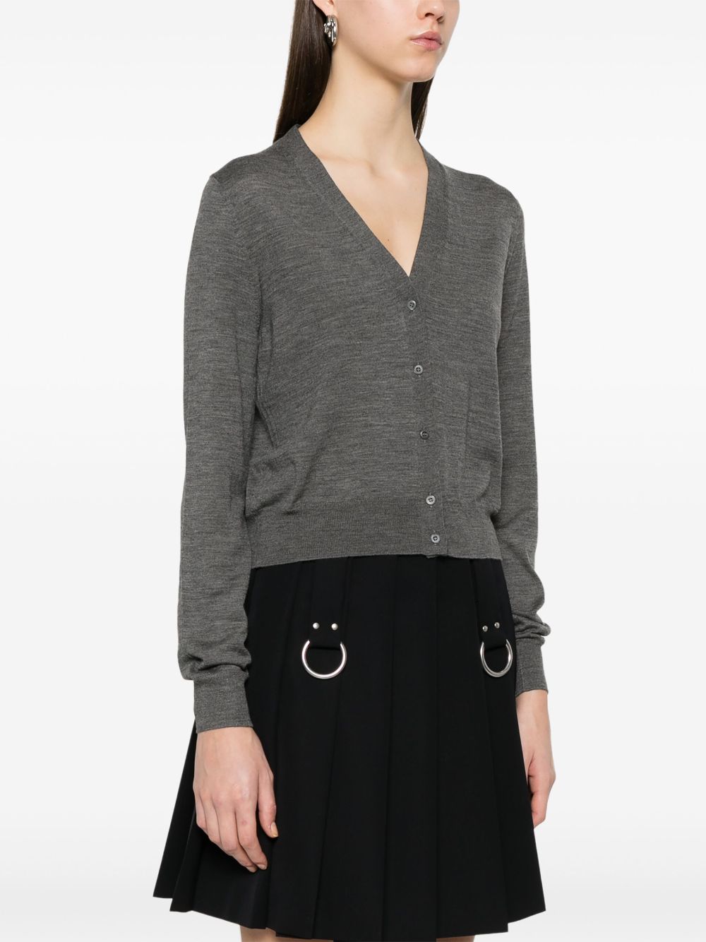 Prada Women Wool V-Necked Cardigan PRADA