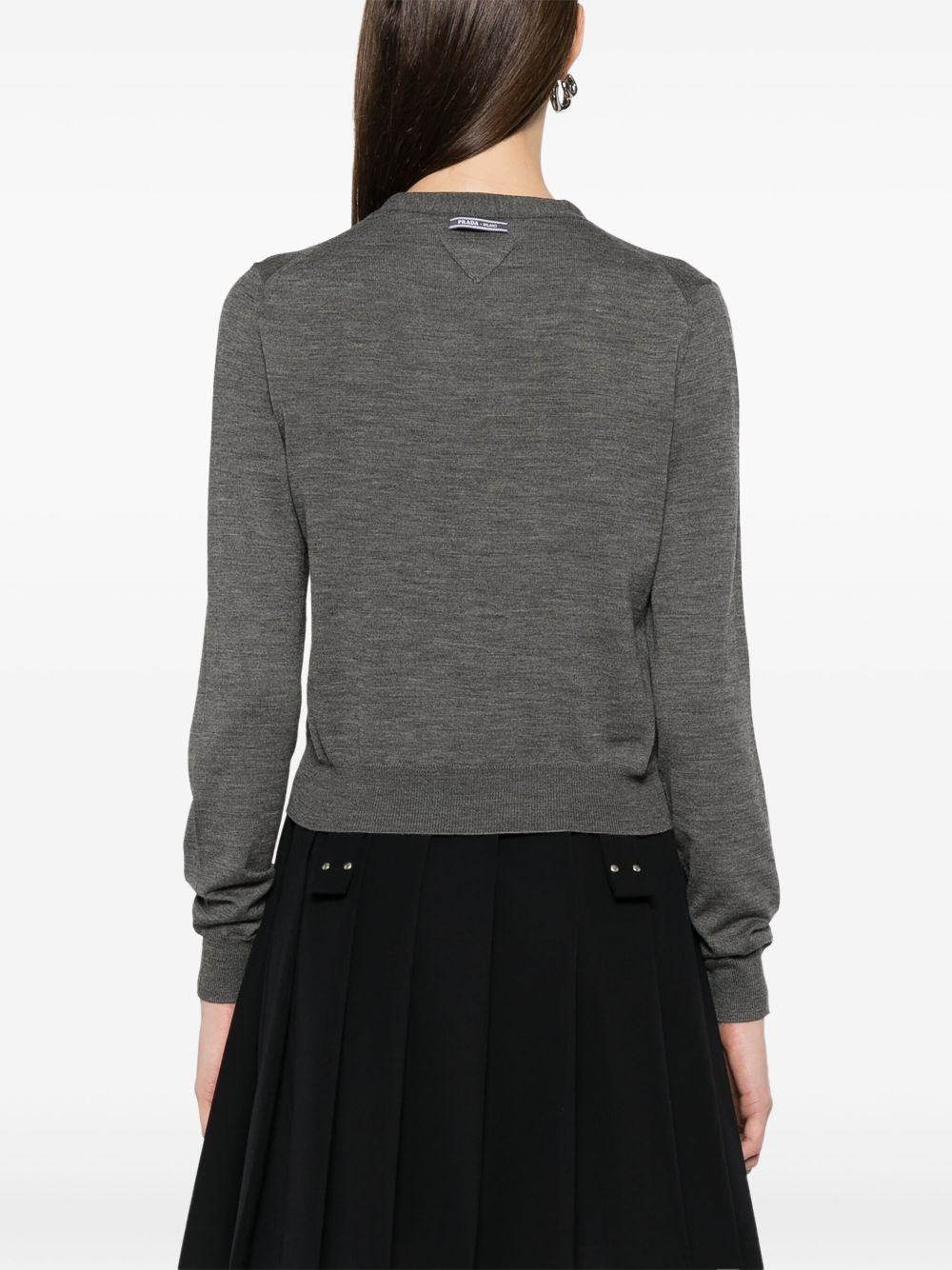 Prada Women Wool V-Necked Cardigan PRADA