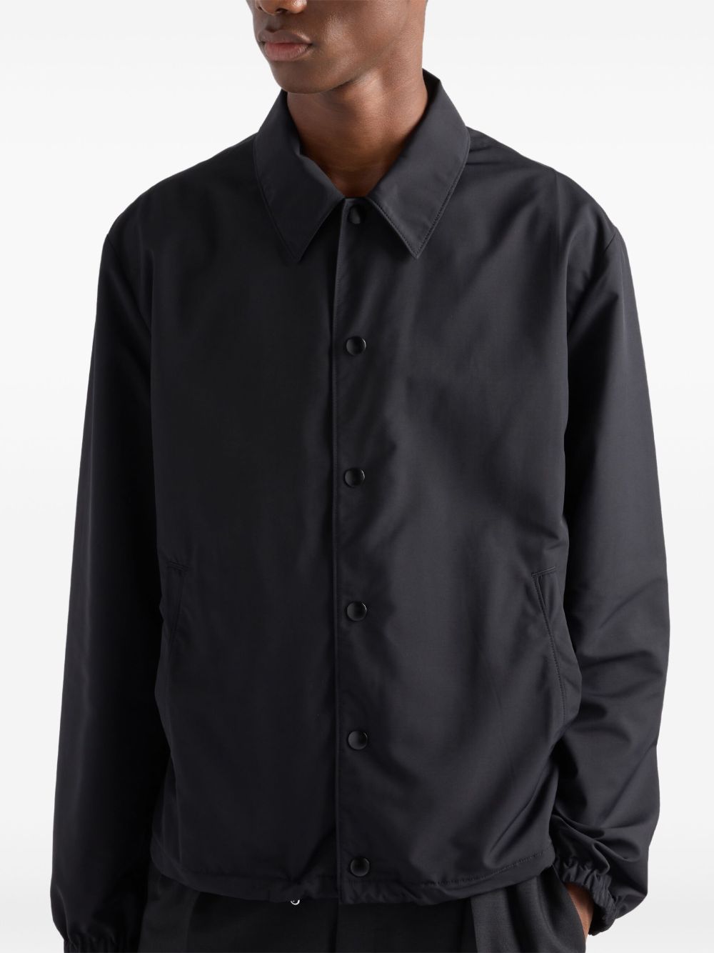 Prada Men Wool Caban Coat