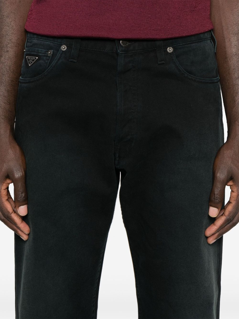 Prada Men Denim Cotton Jeans