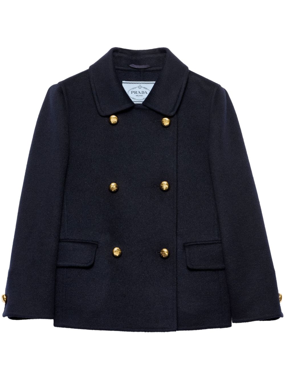 Prada Women Cashgora Double-Breasted Jacket PRADA