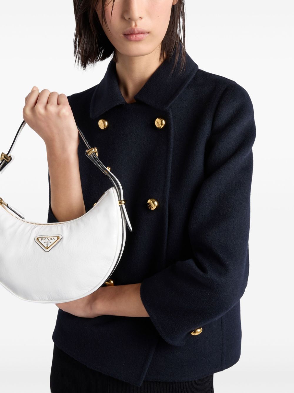 Prada Women Cashgora Double-Breasted Jacket PRADA