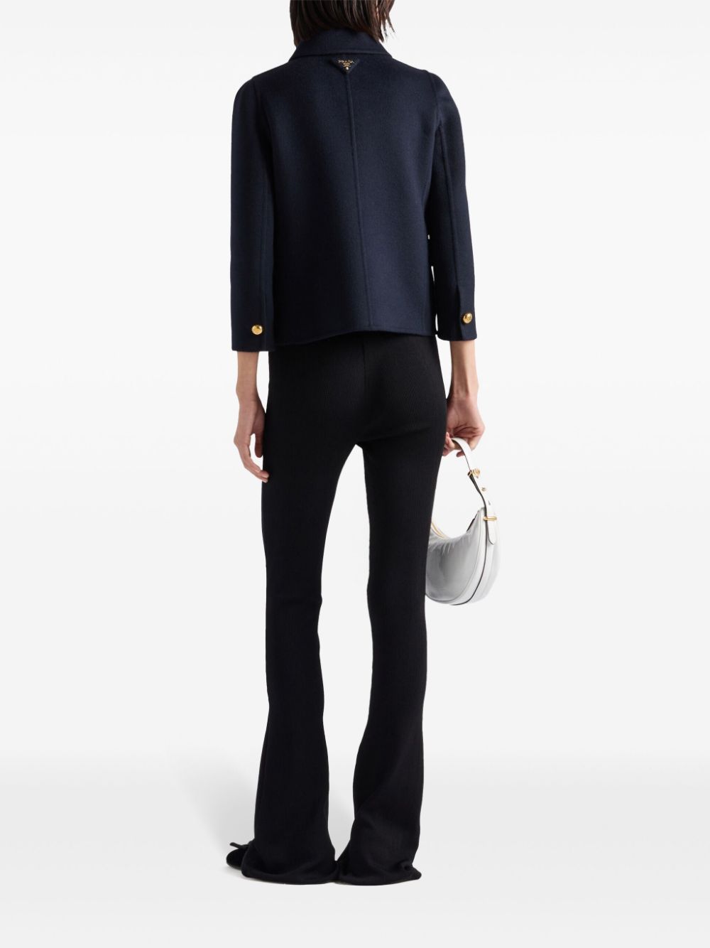 Prada Women Cashgora Double-Breasted Jacket PRADA