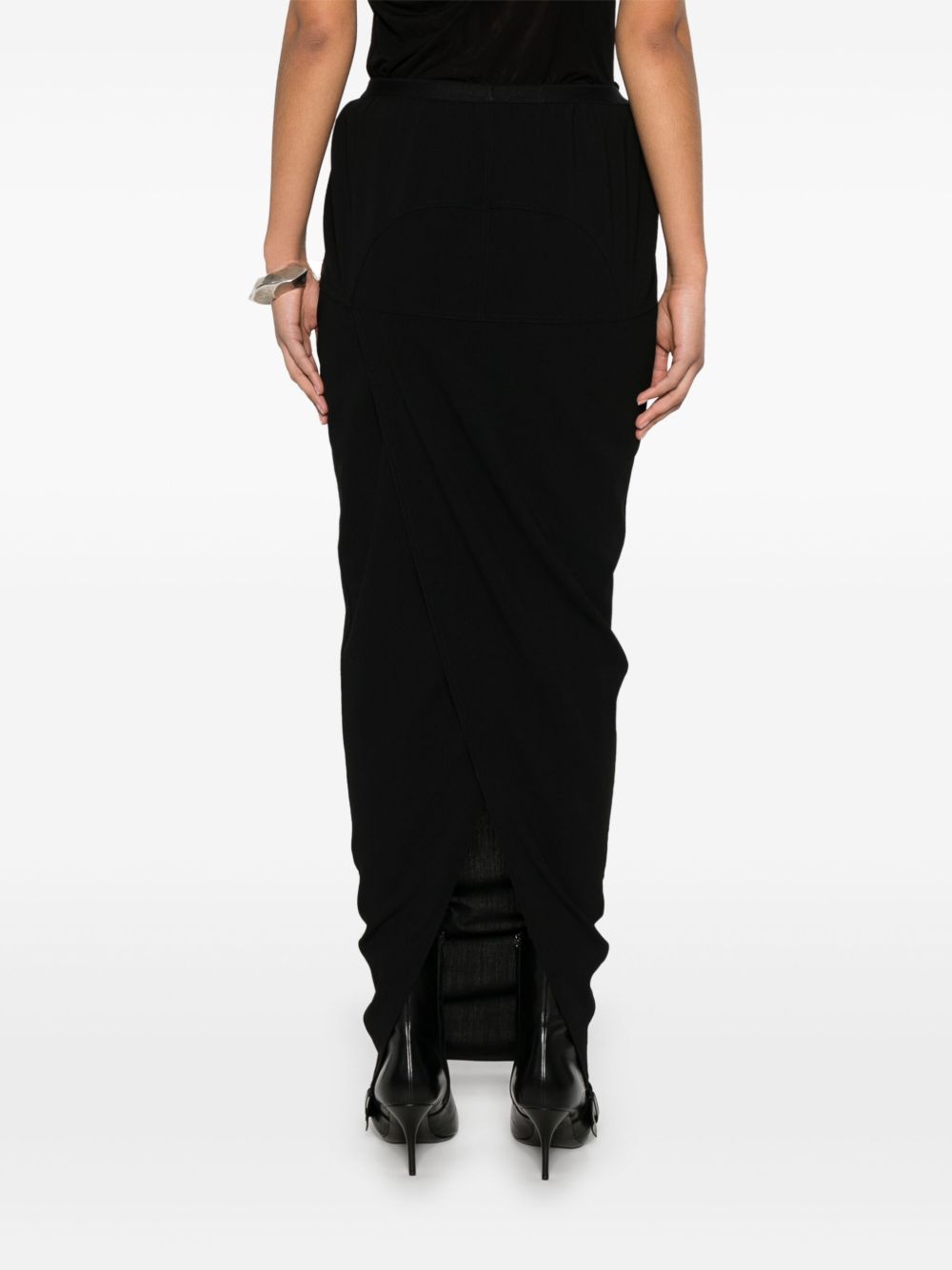 Rick Owens Women Soft Pillar Wool Long Skirt RICK OWENS