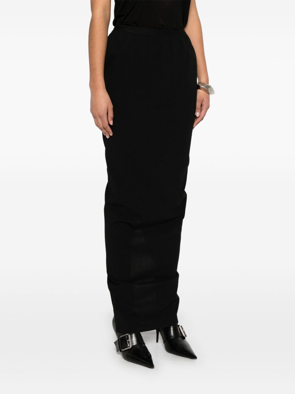 Rick Owens Women Soft Pillar Wool Long Skirt RICK OWENS