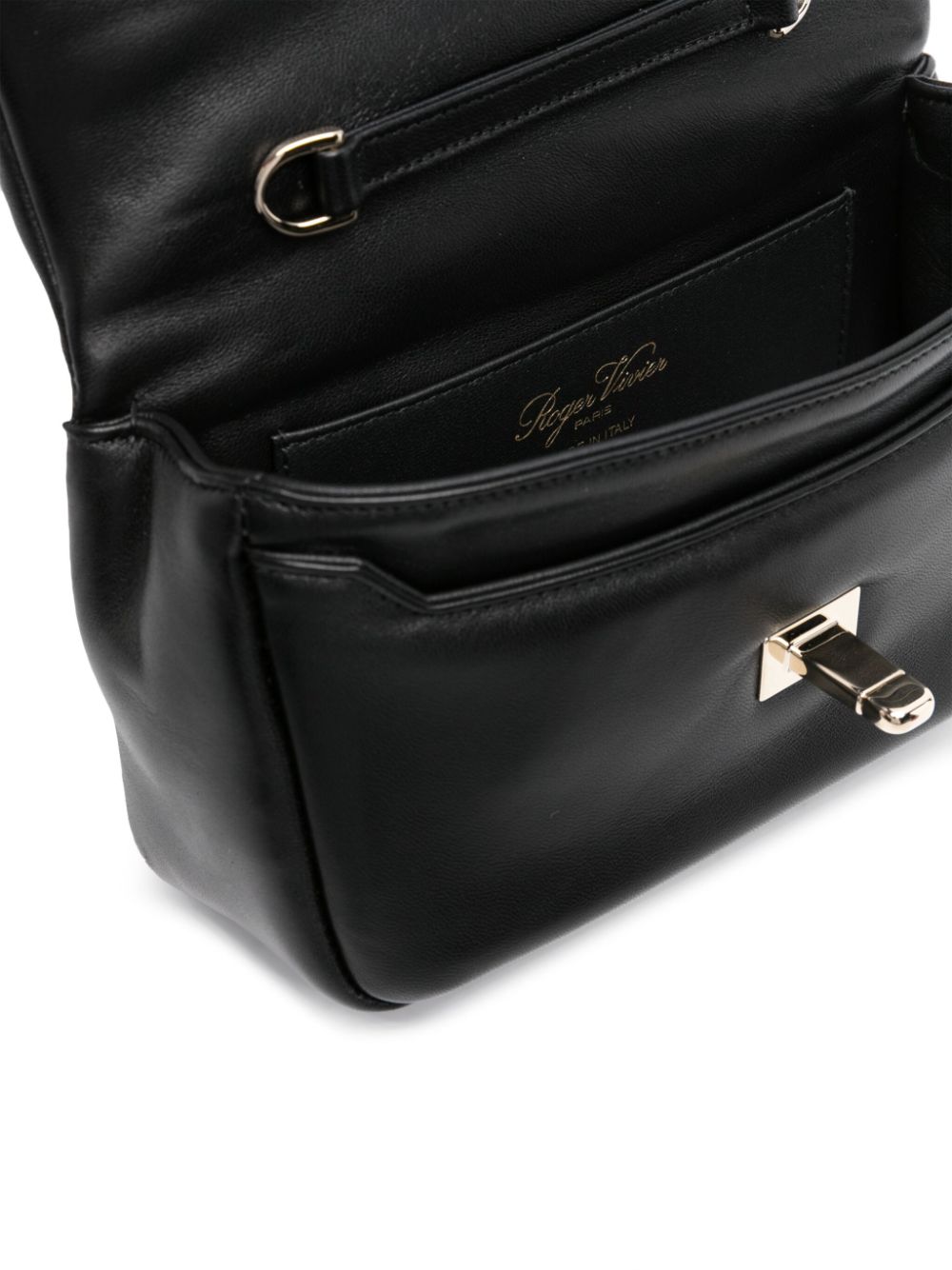 Roger Vivier Women Viv Choc Mini Leather Crossbody Bag