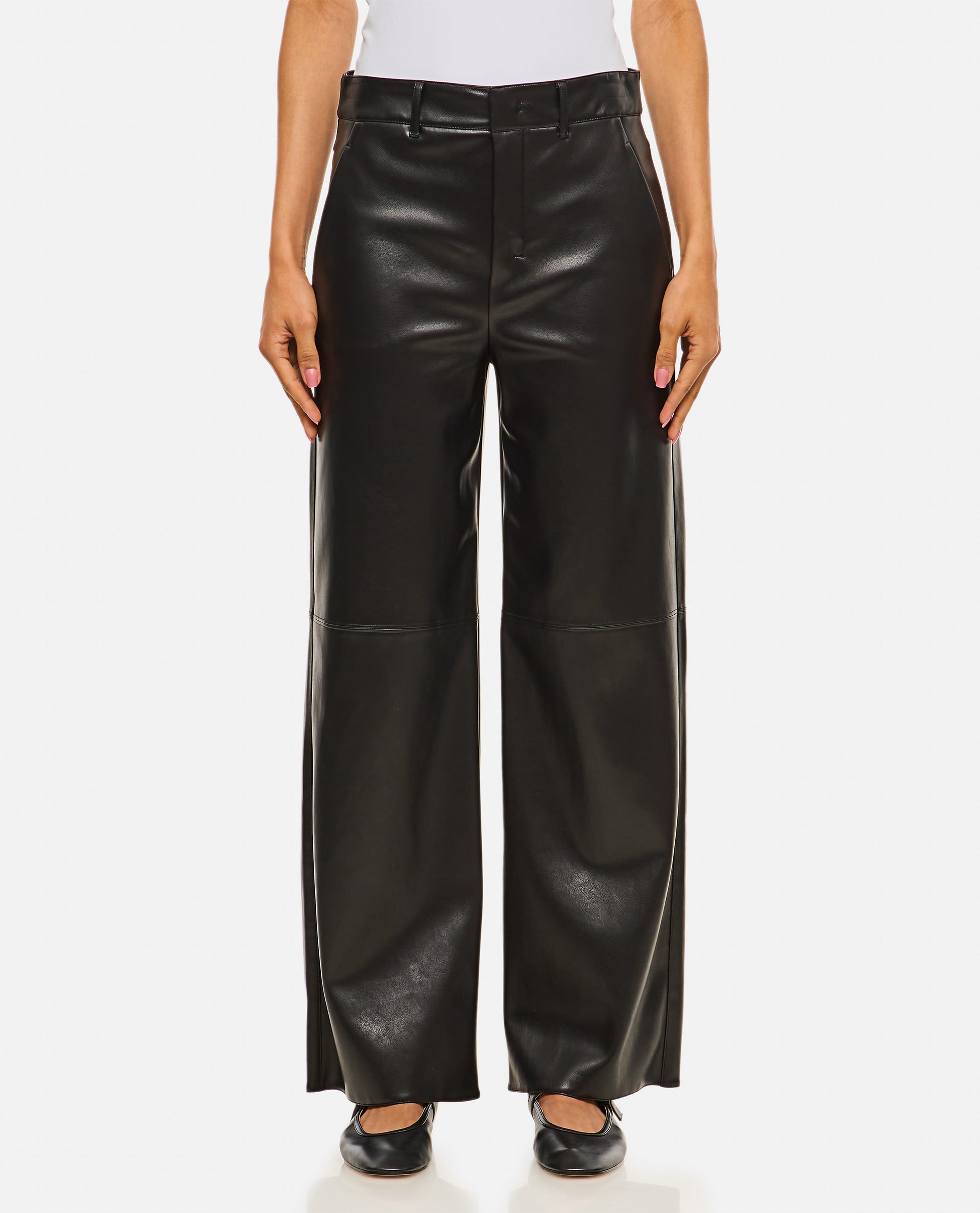 S Max Mara Women Storia Eco Leather Trousers S MAX MARA