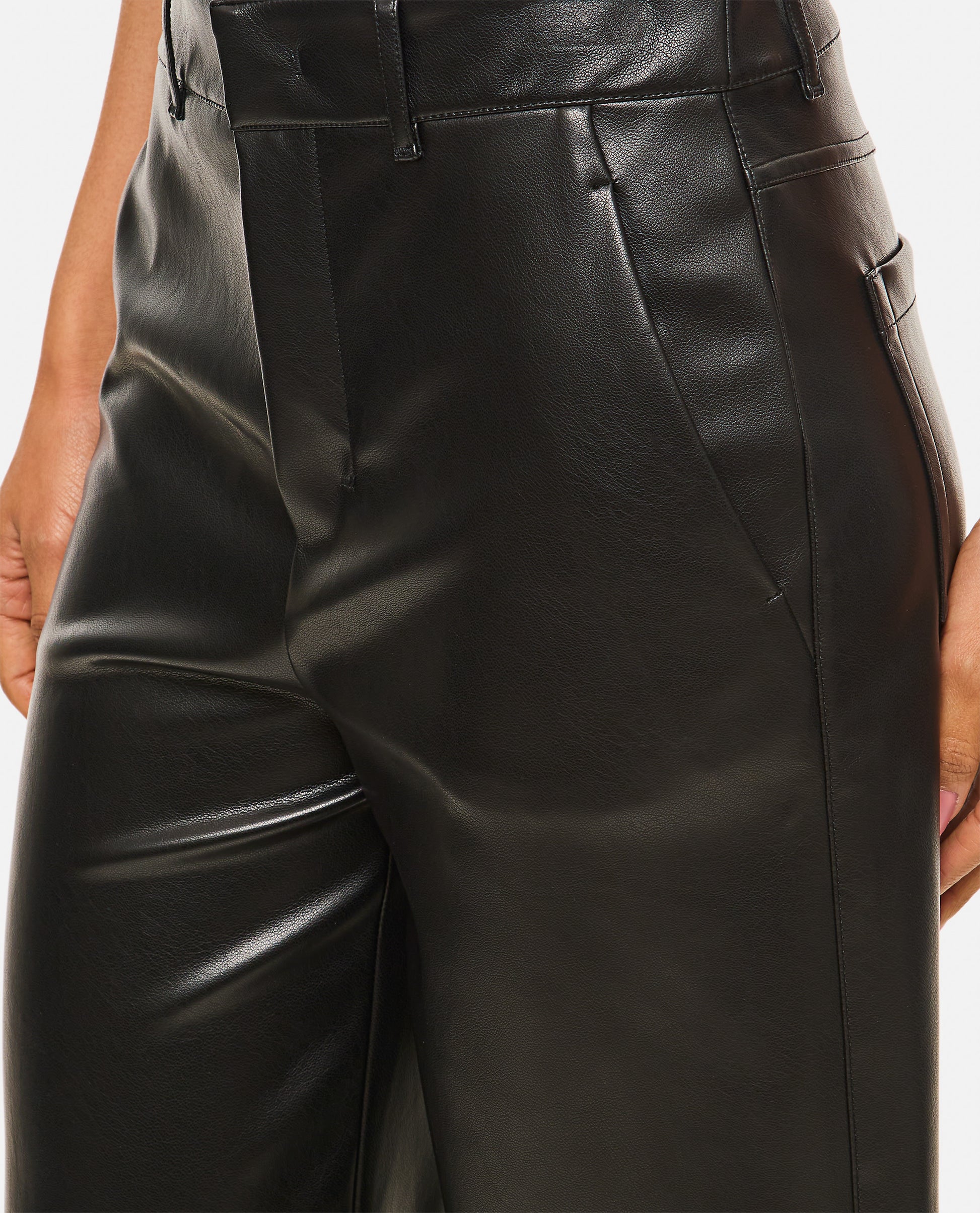 S Max Mara Women Storia Eco Leather Trousers S MAX MARA
