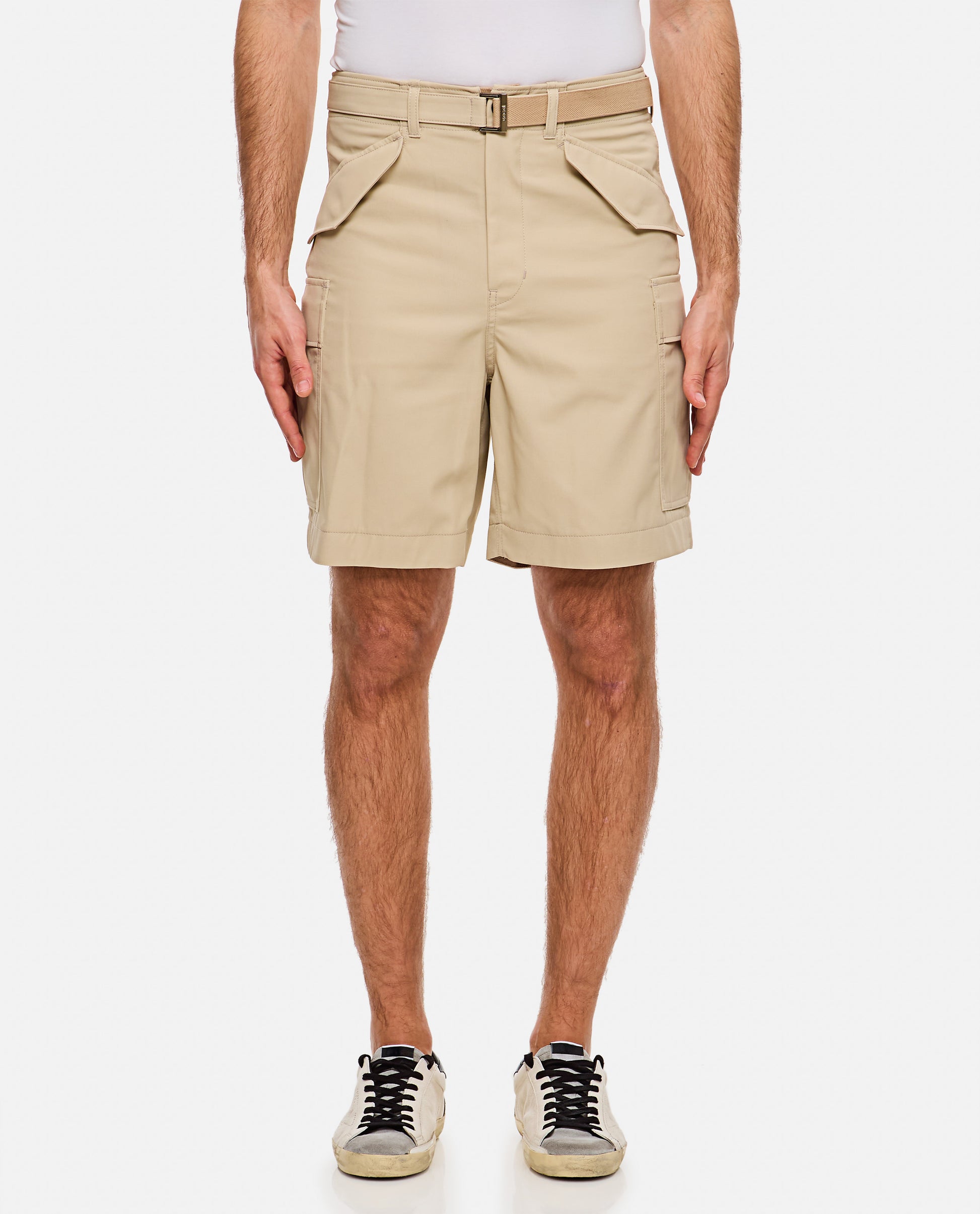 Sacai Men Cotton Twill Shorts SACAI