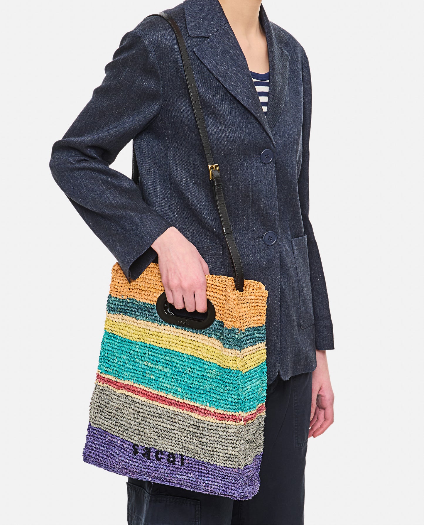 Sacai Women Medium New Shopper Tote Bag SACAI