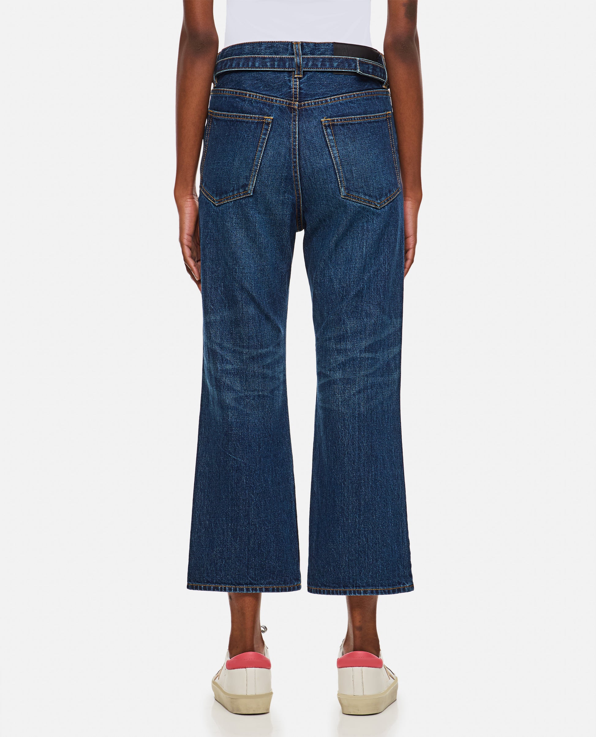 Sacai Women Boot Cut Denim Pants SACAI