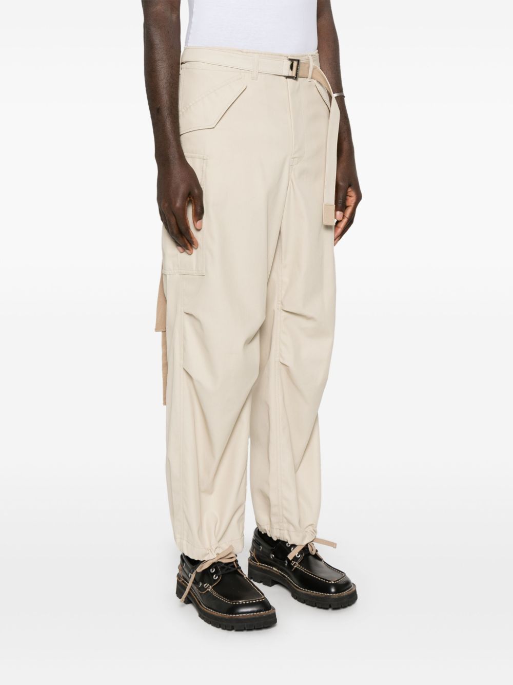 Sacai Men Cotton Cargo Trousers