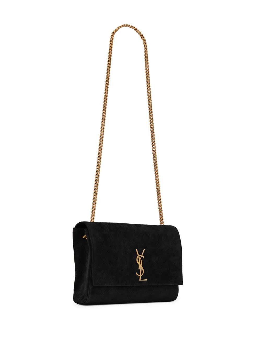 Saint Laurent Women Kate Suede Leather Medium Shoulder Bag SAINT LAURENT