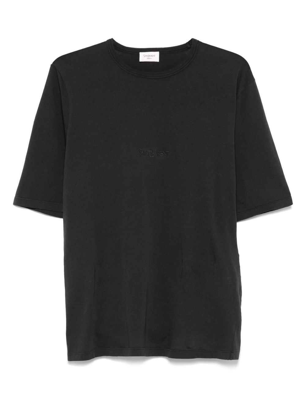 Saint Laurent Men Logo Cotton T-Shirt SAINT LAURENT