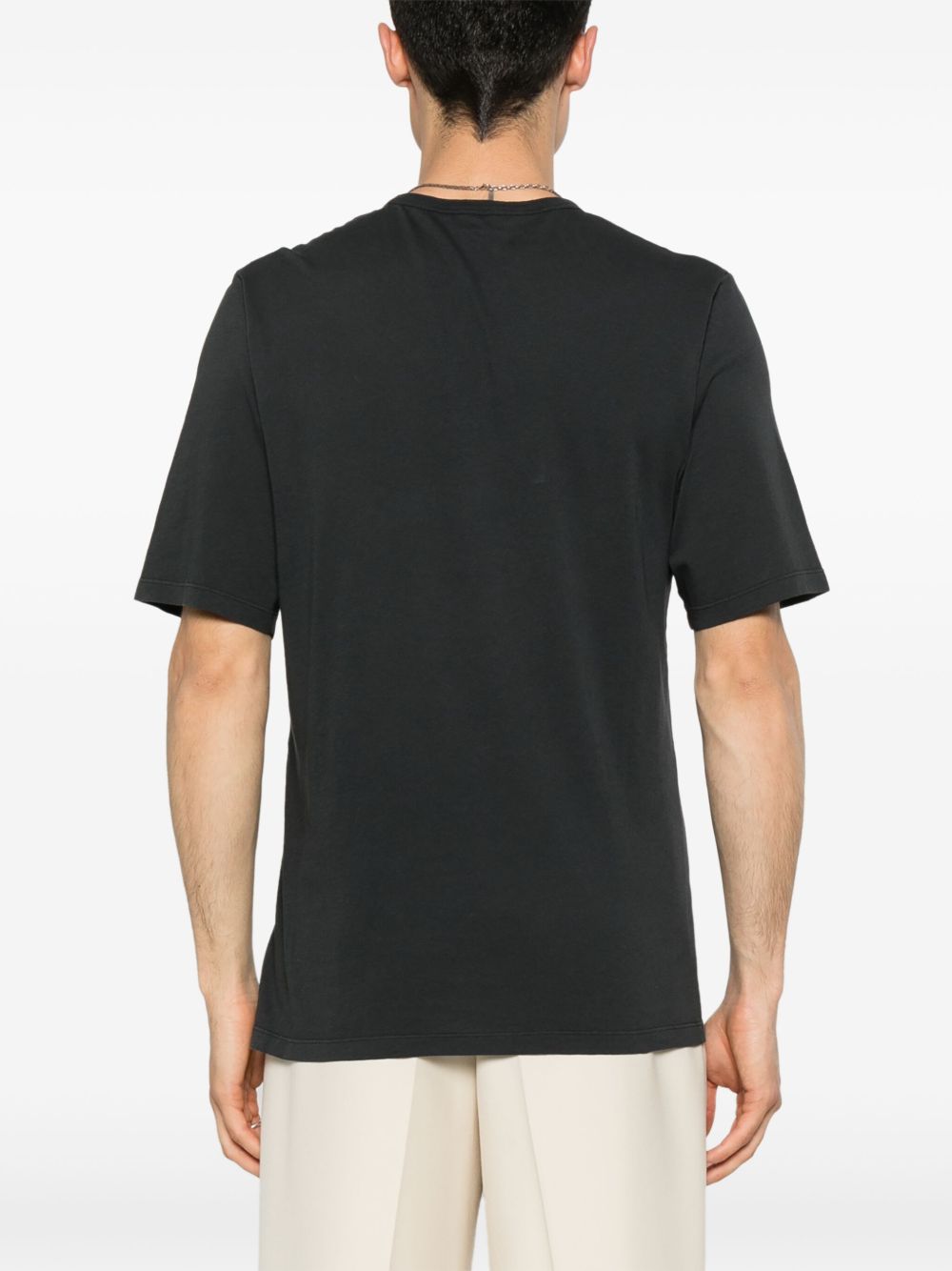 Saint Laurent Men Logo Cotton T-Shirt SAINT LAURENT