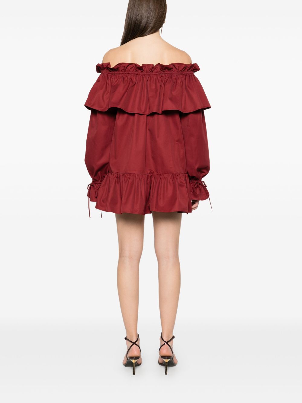 Saint Laurent Women Cotton Twill Mini Dress SAINT LAURENT