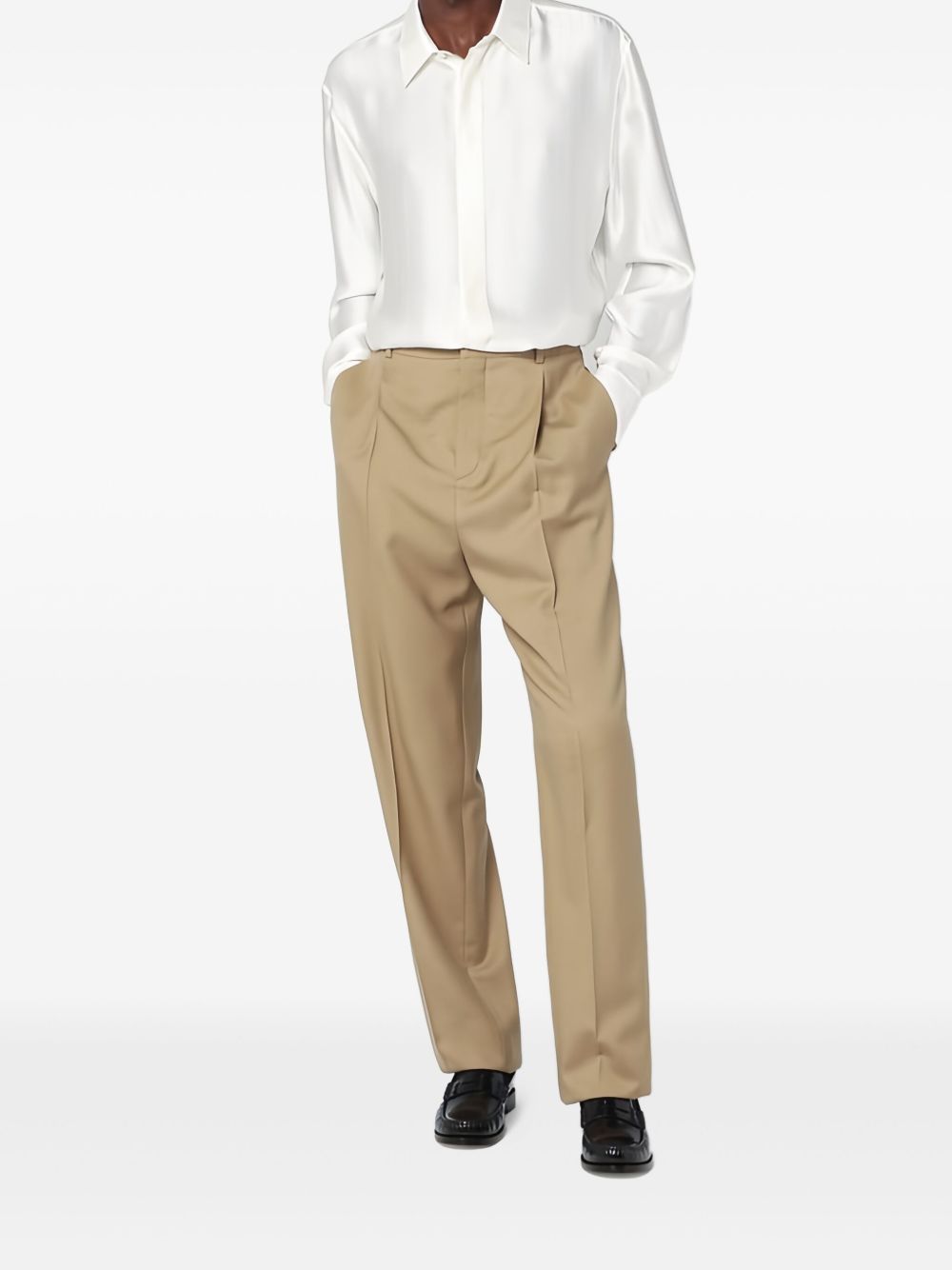 Saint Laurent Men Wool Trousers SAINT LAURENT