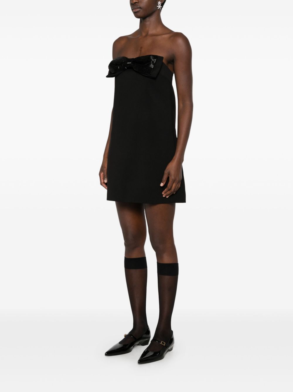 Self Portrait Women Bow Detail Mini Dress SELF-PORTRAIT